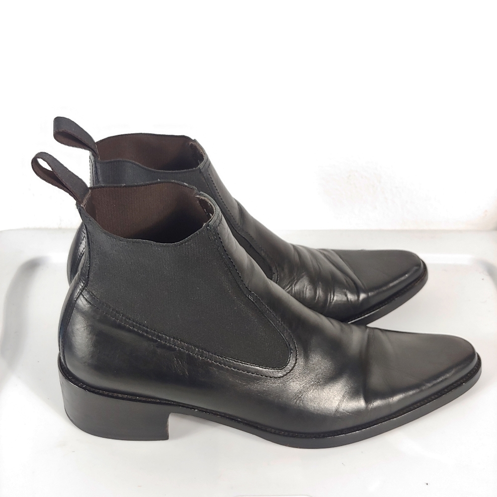 Donald Pliner Jason I20 Chelsea Boots leather Black 9 M